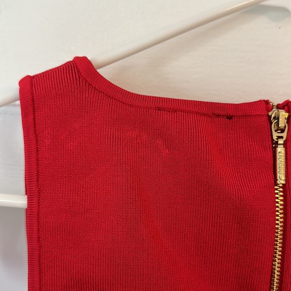 Red bandage style surplice crop top - GUESS - Picture 5 of 5